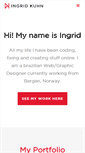 Mobile Screenshot of ingridkuhn.com