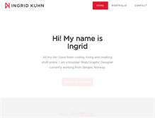 Tablet Screenshot of ingridkuhn.com